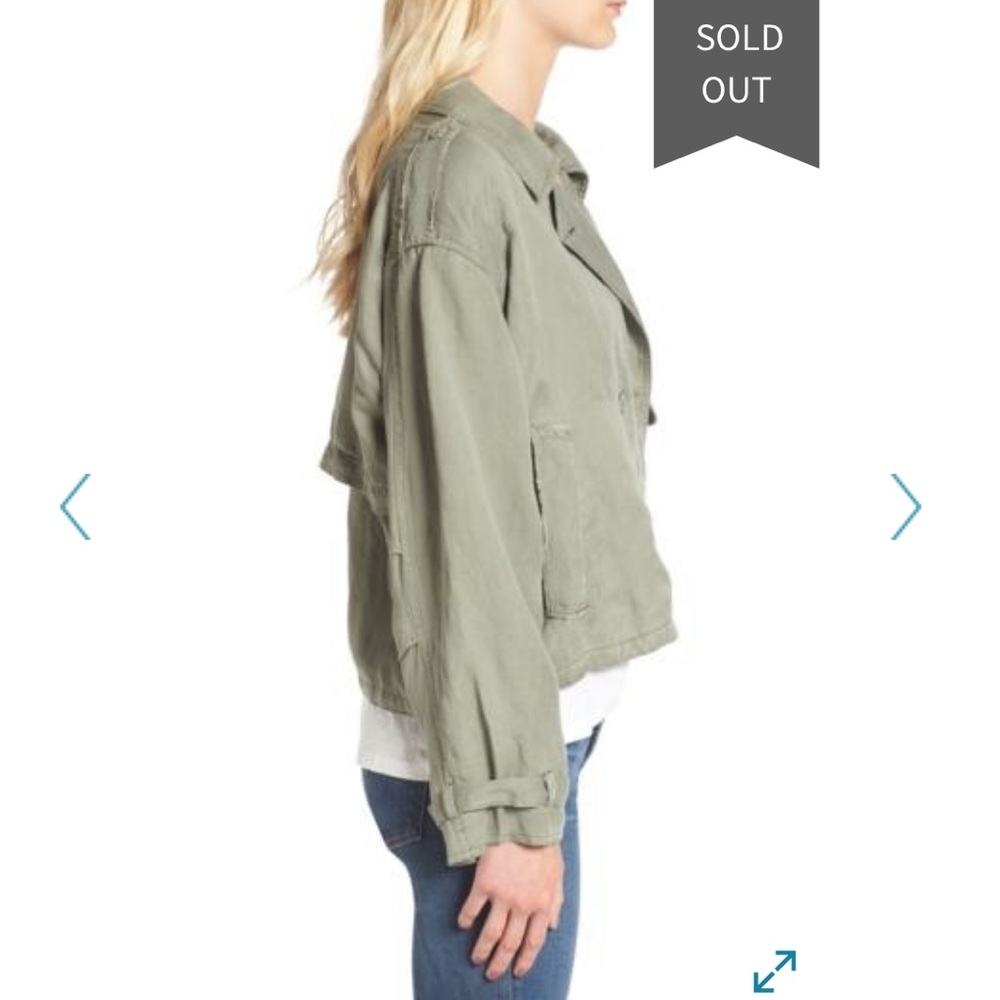 Rails Military Jacket - Olive Green Lightweight Crop - Picture 6 of 8